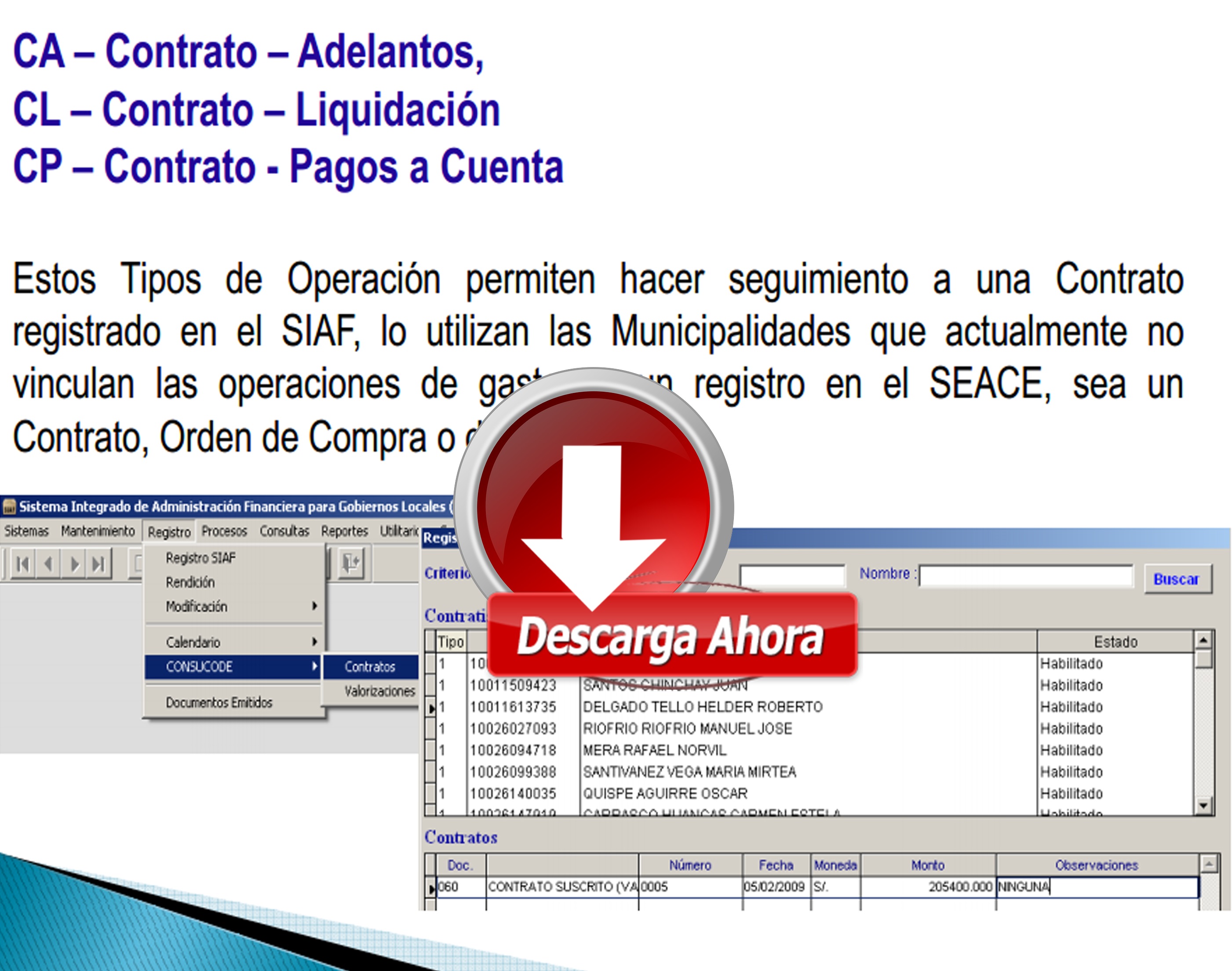 Uso de Tipos de Operaciones SIAF - Blog R&C Consulting | Escuela de