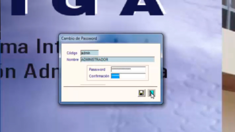 SIGA cambio password