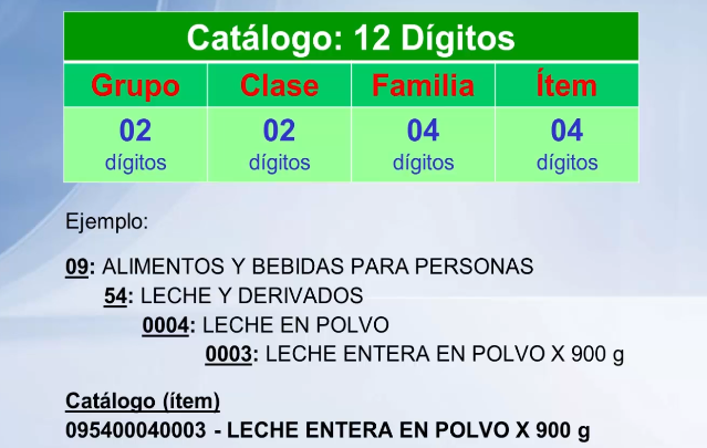 catalogo de bienes servicios y obras