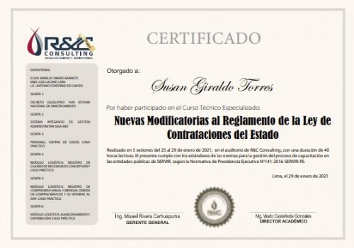 certificado